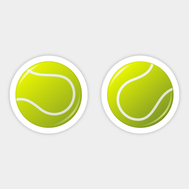 Tennis ball Sticker by Mhea